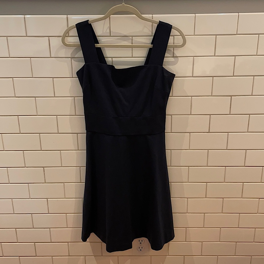 Banana x Milly collab navy blue dress.